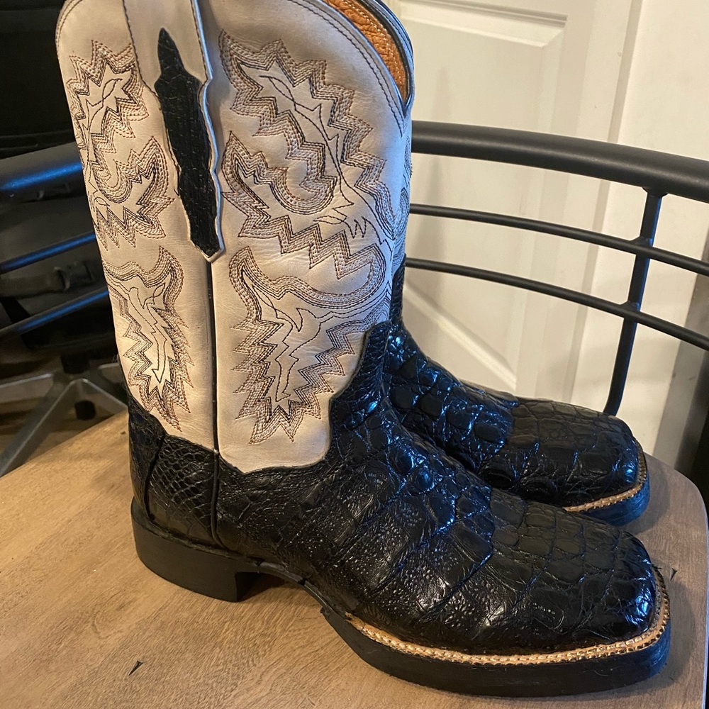 Dan Post men's leather cowboy boots size 8